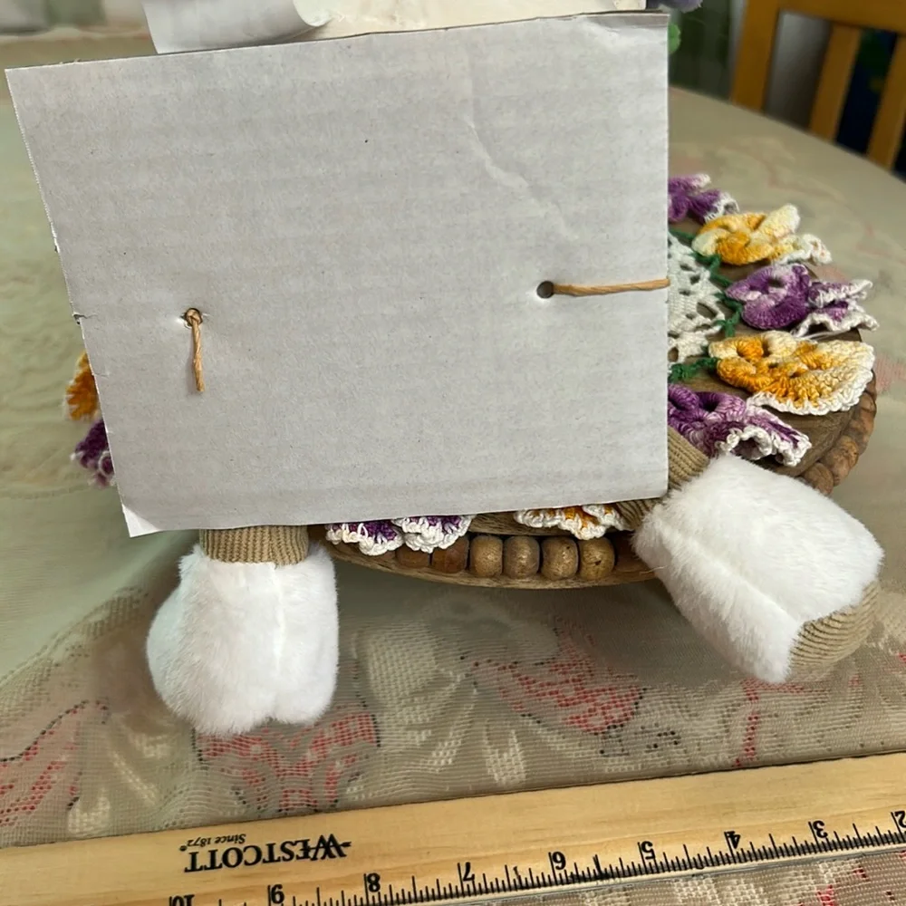 Plush Faux Wishbone Flower Happy Plant Weighted Bottom Ultra Soft Whimsical NEW